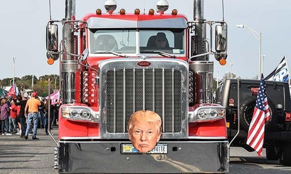 US Truckers Boycott Corrupt New York, Rally Behind Trump