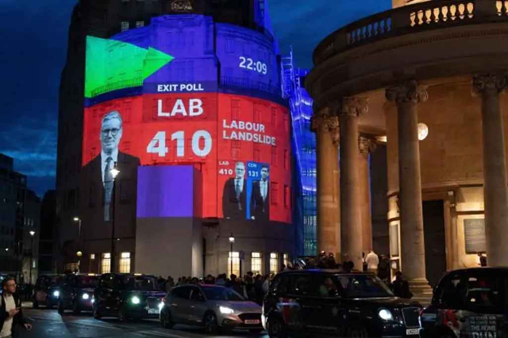 Exit Polls in UK Show Labour Party Headed for Landslide Victory