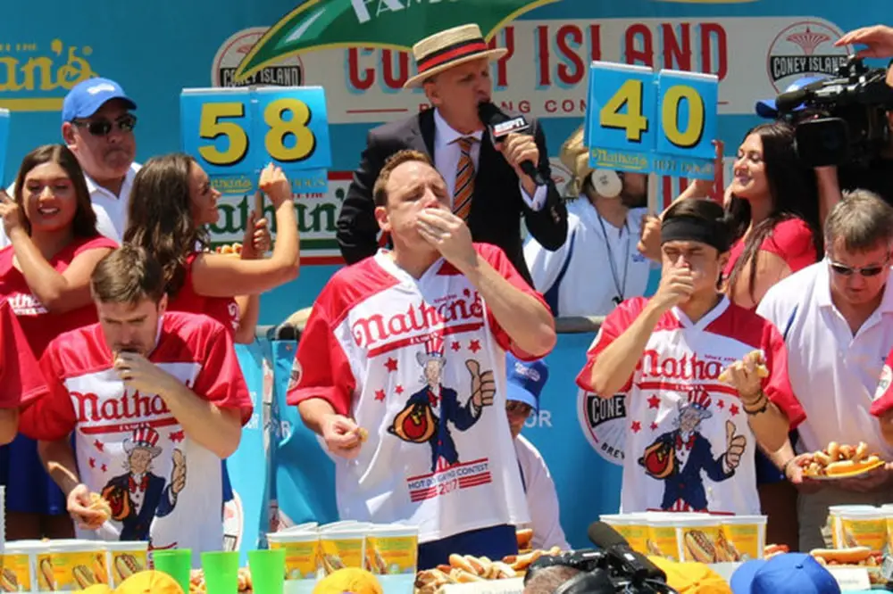 Nathan’s Famous Fourth of July hot dog eating contest