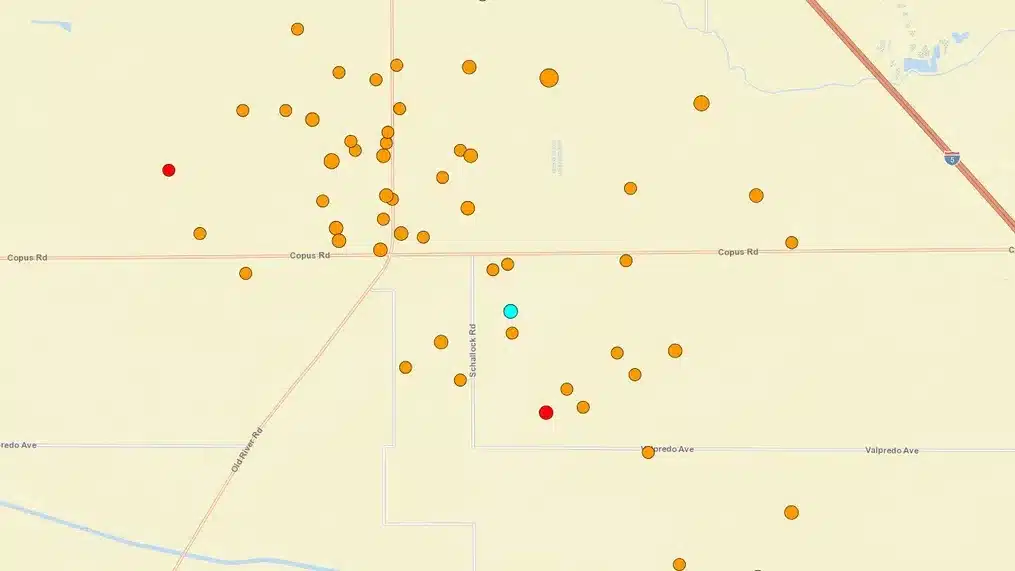 58 earthquakes within 12 hours near Bakersfield