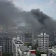 Fire Engulfs Multiple Vehicles at Singapore Golden Mile Tower Rooftop Carpark