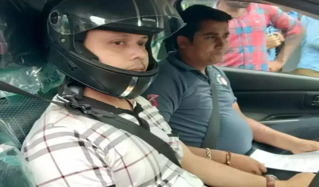 Man Fined For Not Wearing Helmet Inside A Car in Bizarre Traffic Violation Incident