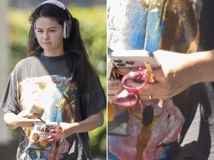 Selena Gomez Spotted with Gold Ring Fueling Engagement Rumors With Bf Benny Blanco