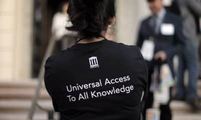 An Internet Archive staff member t-shirt - Getty Images