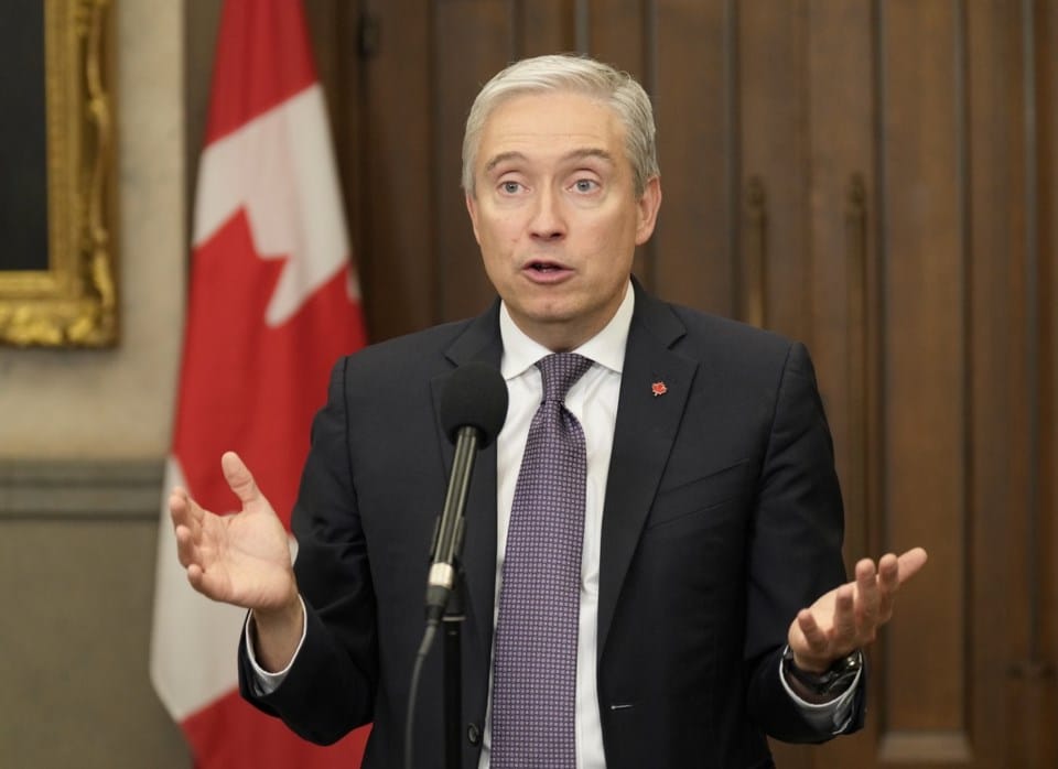 Canada's Innovation, Science and Industry Minister Francois-Philippe Champagne