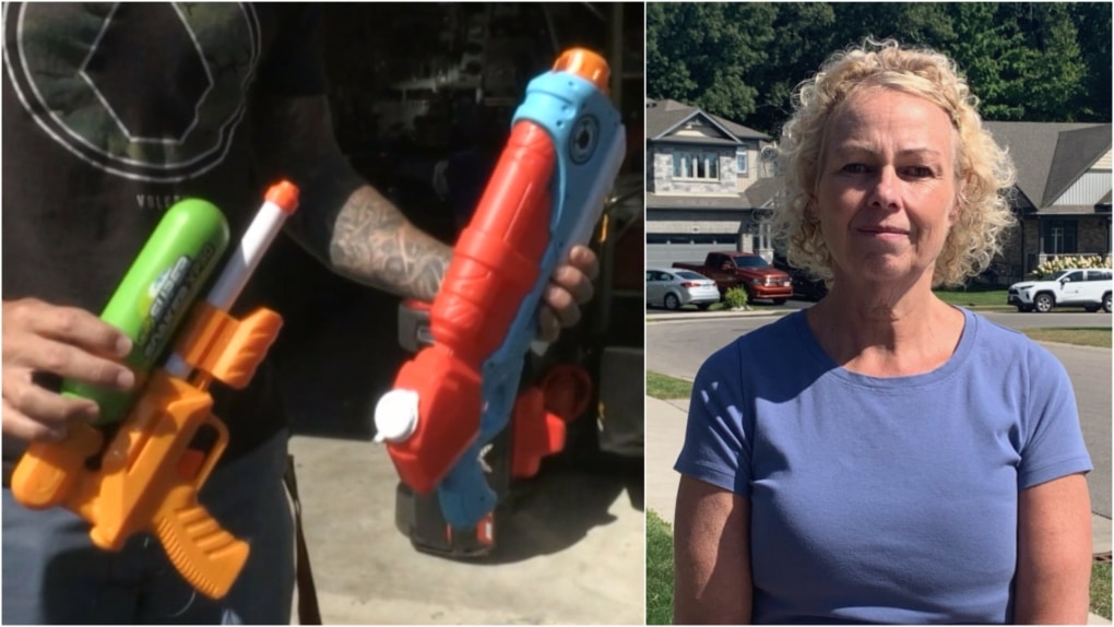 Wendy Washik was criminally charged after she said she accidentally sprayed her neighbour with a water gun