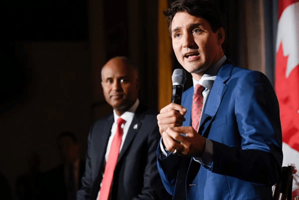 Justin Trudeau and Ahmed Hussen