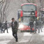 London, snow, Britain, weather