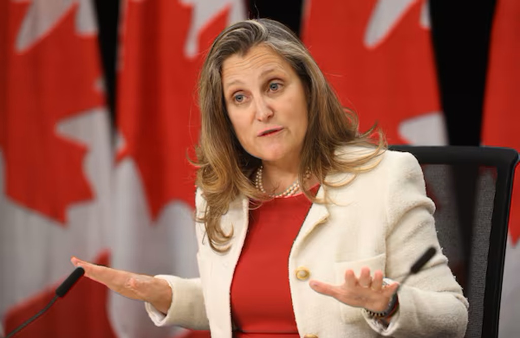 Canada’s Minister of Finance Chrystia Freeland