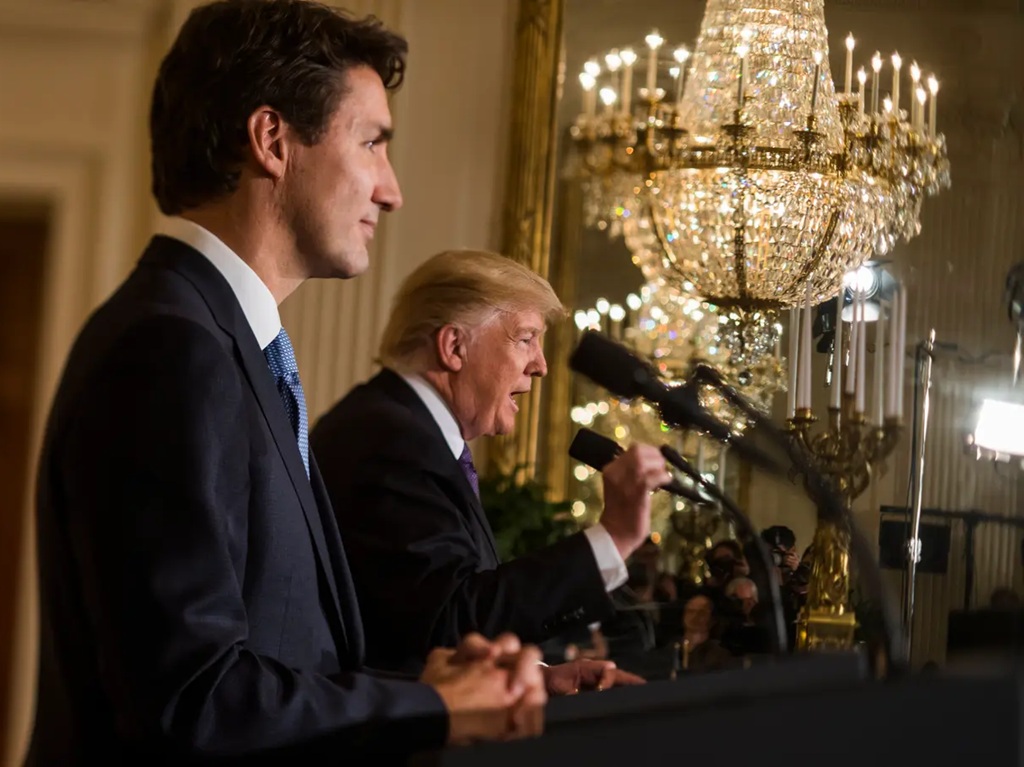 Trudeau Mar-a-Lago Trump