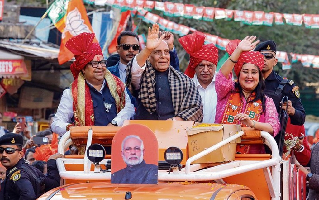 India's Bharatiya Janata Party Leads in 2025 Delhi Election