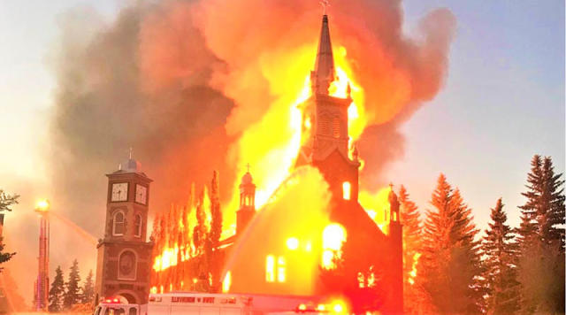 Canada's Christian and Catholic Chrurches Being Burned 